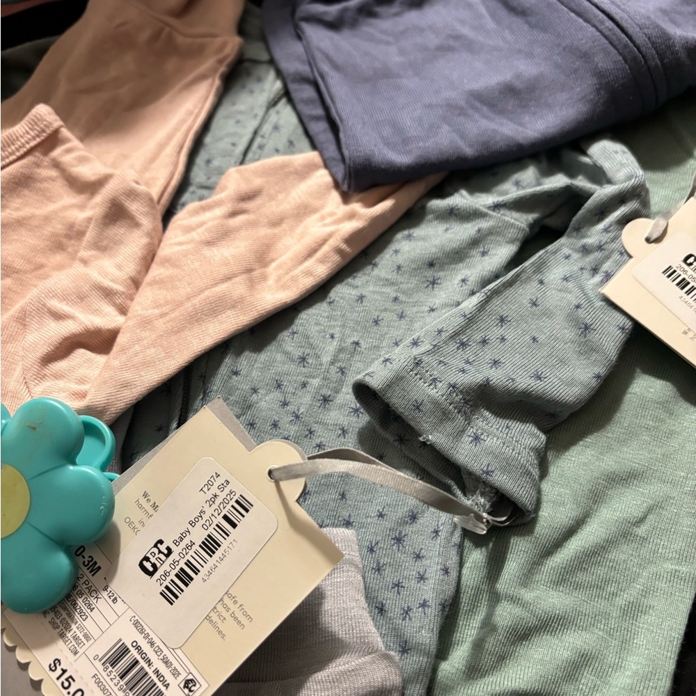Baby Onesies Set in Pastel Colors